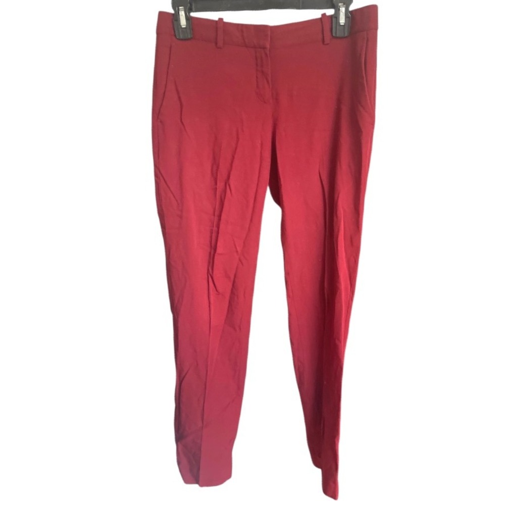 Theory Red Slim Leg Pants 2